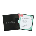 Custom design black envelope with private logo white thank you for purchase card